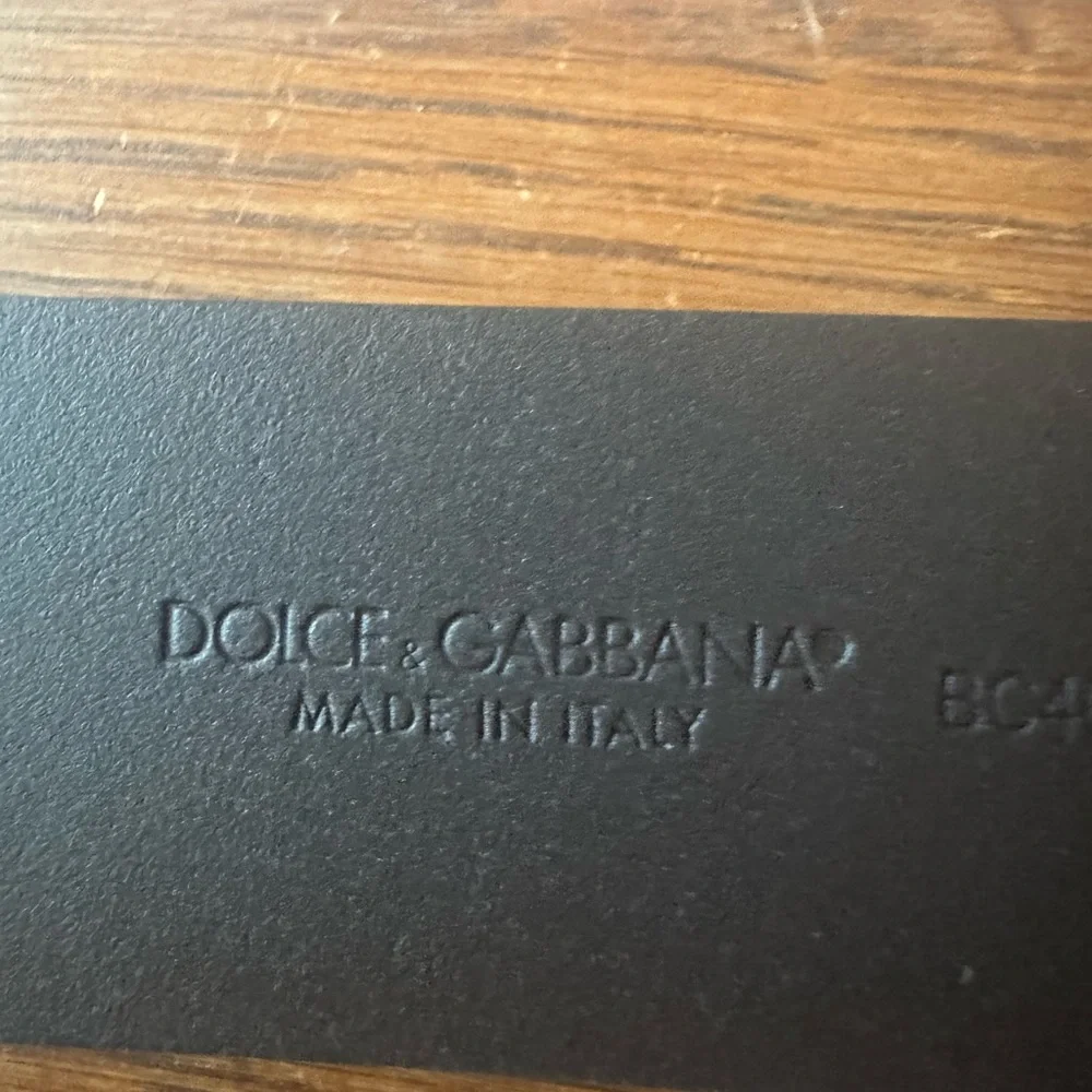 Dolce&Gabbana DG-Logo Leather Buckle Belt